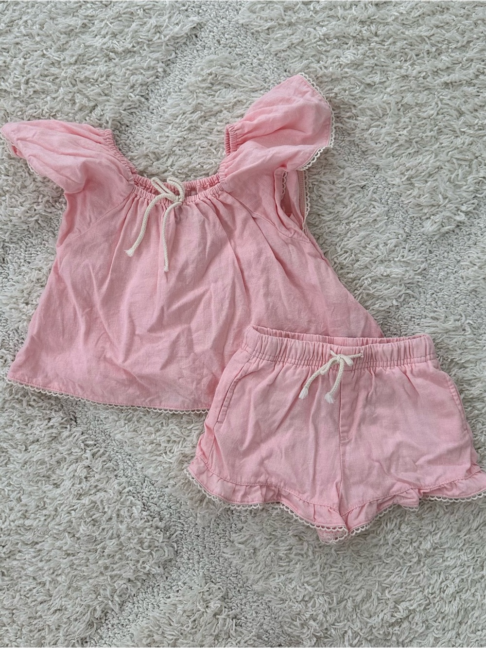 Old Navy Pink Ruffle Set